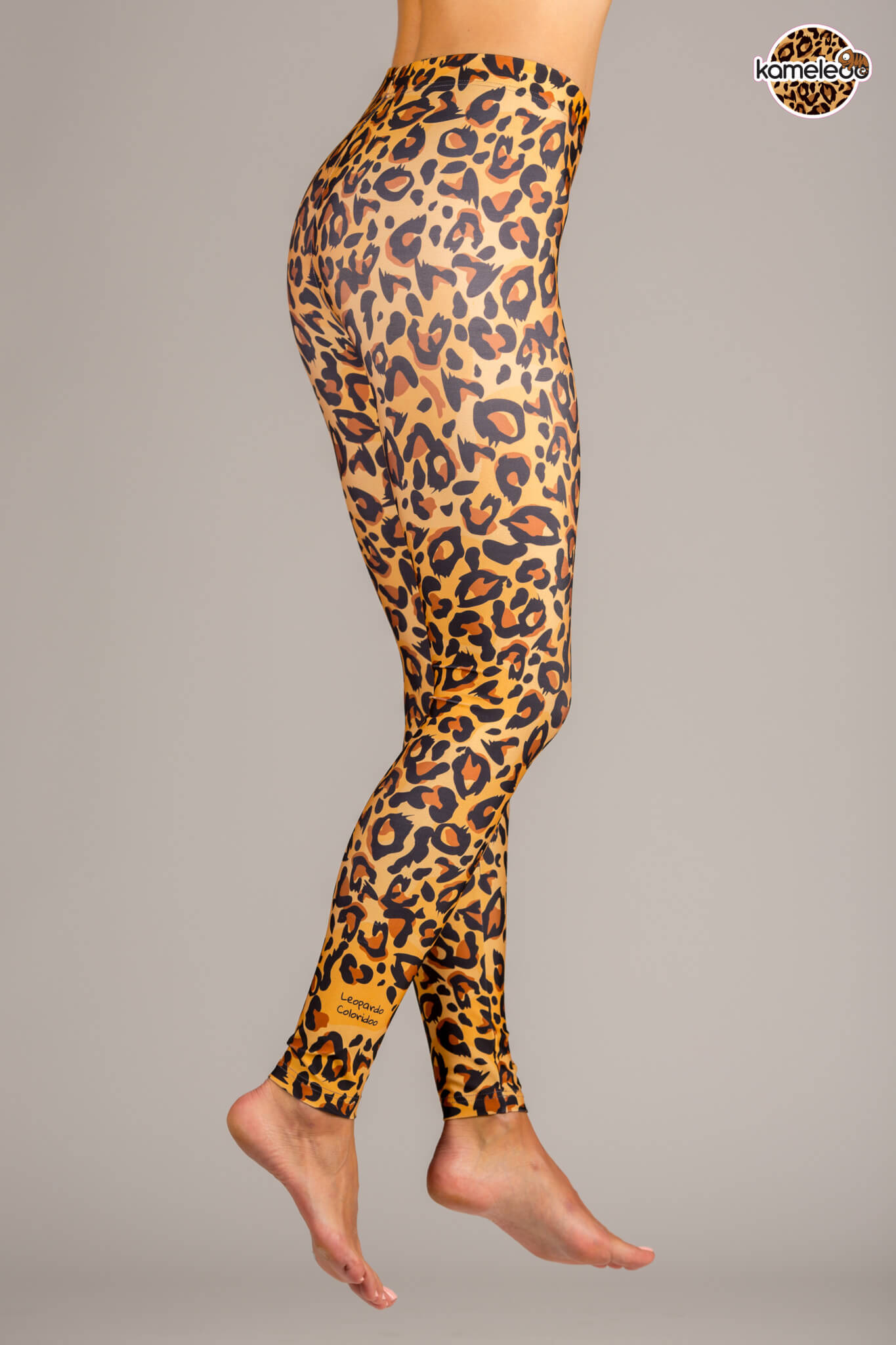 Leopardo Coloridoo Leggings - Natural